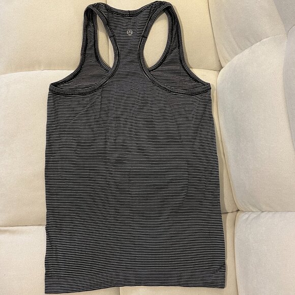 Lululemon Swiftly Tech Racerback - Black and White Striped - Picture 4 of 5